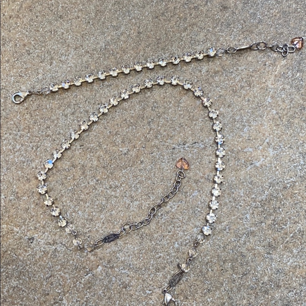 Clear Stone Necklace/ Perfect Christmas gift